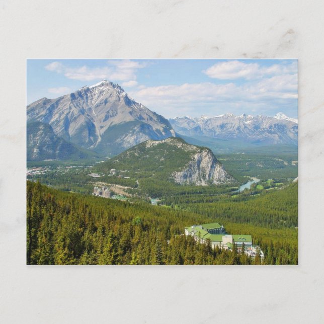 Carte Postale Banff Canada Vu De La Gondole De Sulphur Mountain (Devant)