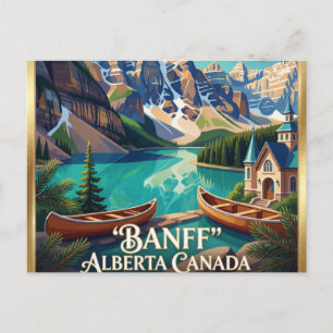 Carte Postale Banff Canadian Rockies Lac de Montagne