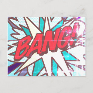 Carte Postale BANG Fun Retro Comédie Livre Pop Art