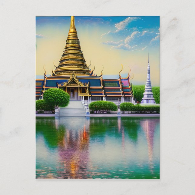 Carte Postale Bangkok est la capitale de la Thaïlande et l'un de (Devant)