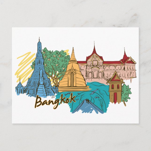 Carte Postale Bangkok Thaïlande (Devant)