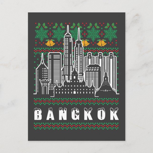 Carte Postale Bangkok Thaïlande Noël laid (Devant)