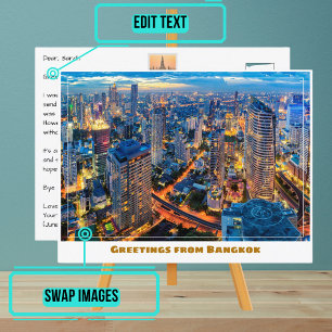 Carte Postale Bangkok Thaïlande Skyline Modern