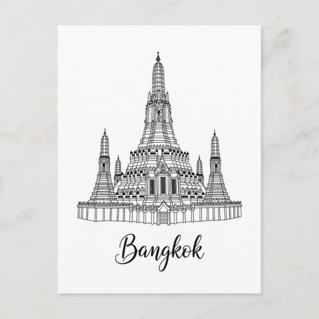 Carte Postale Bangkok Thaïlande Wat Arun (Devant)