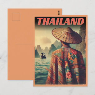 Carte Postale Bangkok ville Thaïlande vieux thaïlandais voyage c