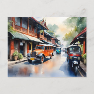 Carte Postale Bangkok watercolor art