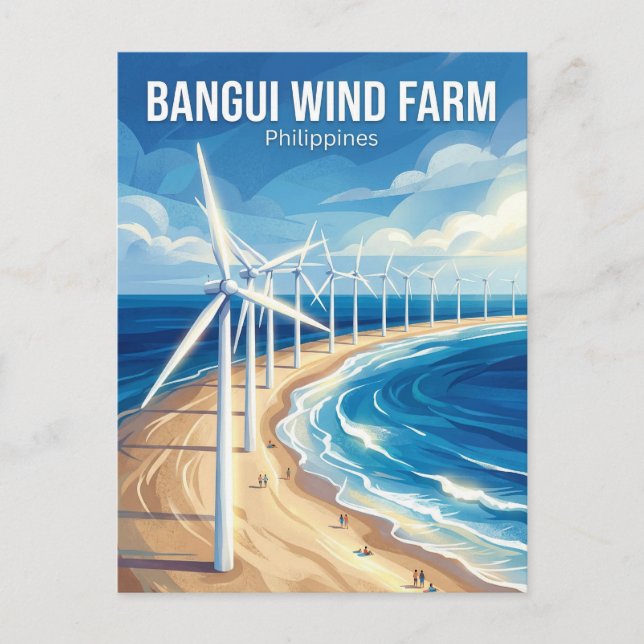 Carte Postale Bangui Windmills Philippines (Devant)