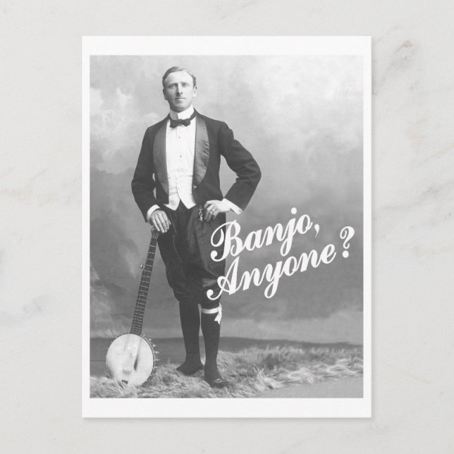 Carte postale Banjo Anyone (Devant)