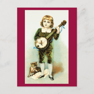 Carte postale Banjo Boy