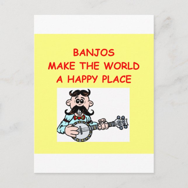 Carte Postale banjos (Devant)