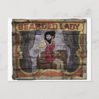Carte Postale Bannière Vintage Lady
