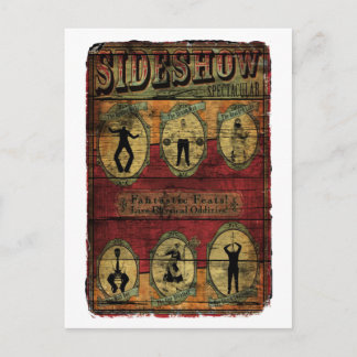 Carte Postale Bannière vintage Sideshow