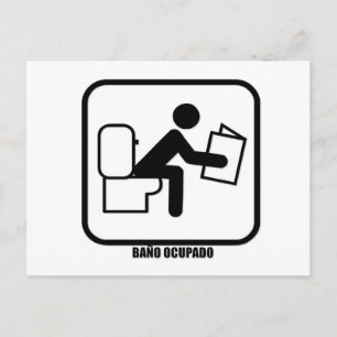Carte Postale Baño Ocupado