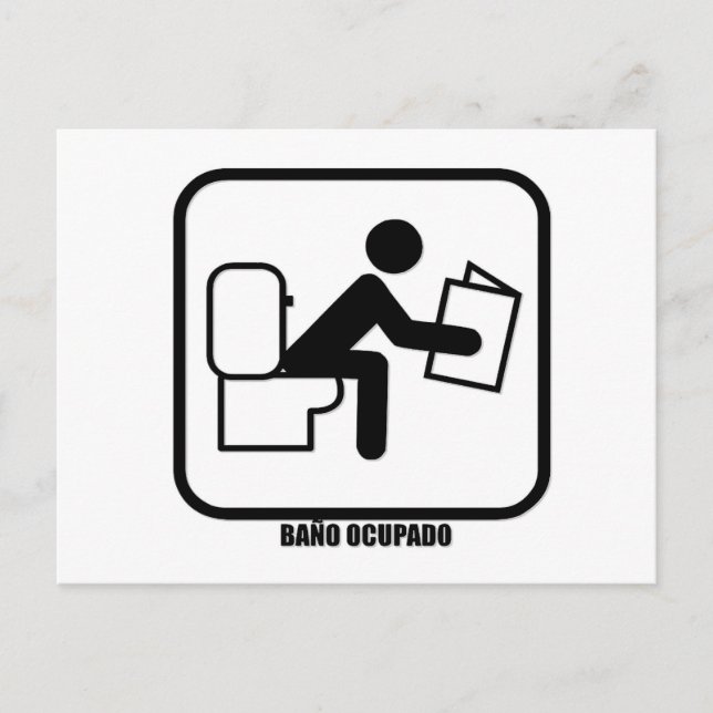 Carte Postale Baño Ocupado (Devant)