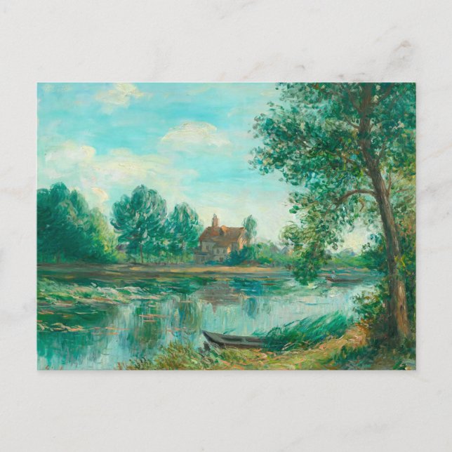 Carte Postale Banques du Loing à Saint-Mammès Alfred Sisley (Devant)