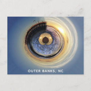 Carte Postale Banques Extérieures Caroline du Nord OBX Avalon Fi