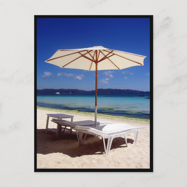 Carte Postale banquettes boracay (Devant)