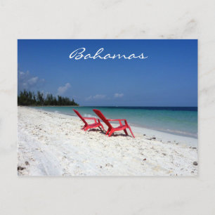Carte Postale banquettes de plage de bahamas