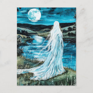Carte Postale Banshee  Esprit celtique de la mort qui hurle