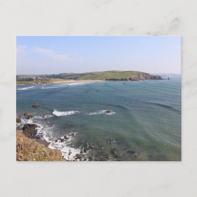 Carte Postale Bantham Beach depuis Bigbury, Devon (Devant)