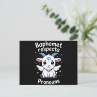 Baphomet transgenre Respecte Pronouns Trans Pride