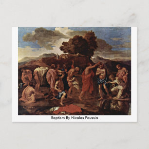 Carte Postale Baptême De Nicolas Poussin