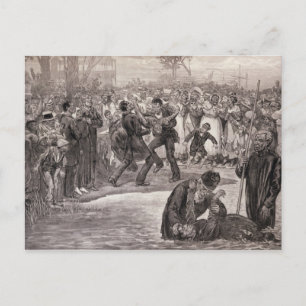 Carte Postale Baptême nègre aux Etats-Unis