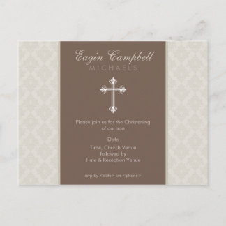 Carte Postale BAPTISM INVITATION :: oh si beau 1