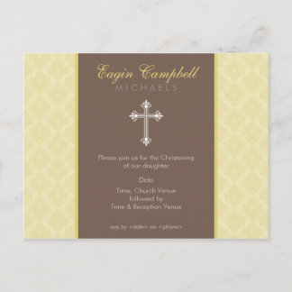 Carte Postale BAPTISM INVITATION :: oh si beau 6