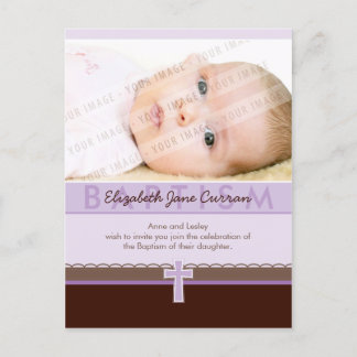 Carte Postale BAPTISME INVITATION :: pure 1