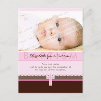 Carte Postale BAPTISME INVITATION :: pure 2