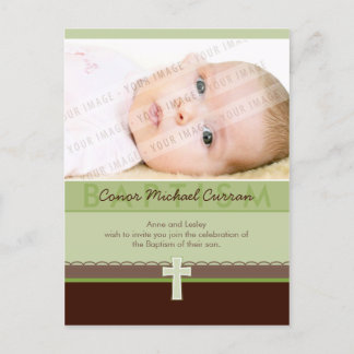 Carte Postale BAPTISME INVITATION :: pure 6