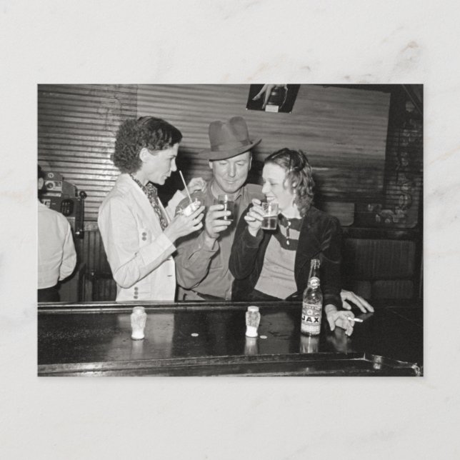 Carte Postale Bar de Louisiane, 1938 (Devant)