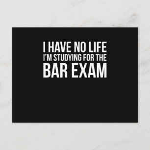 Carte Postale Bar Exam Funny Law School Graduation Cadeaux Desig