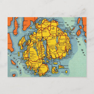 Carte Postale Bar Harbor - Parc Acadia