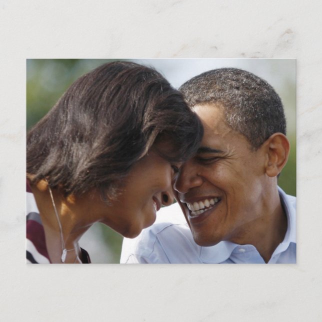 Carte Postale Barack et Michelle Obama Photo (Devant)