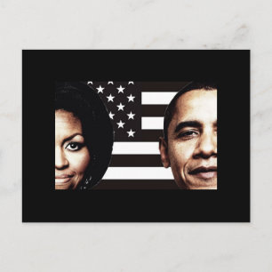 Carte Postale Barack et Michelle Obama Photo
