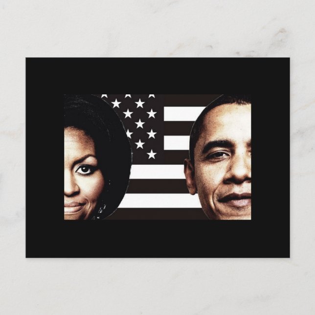 Carte Postale Barack et Michelle Obama Photo (Devant)