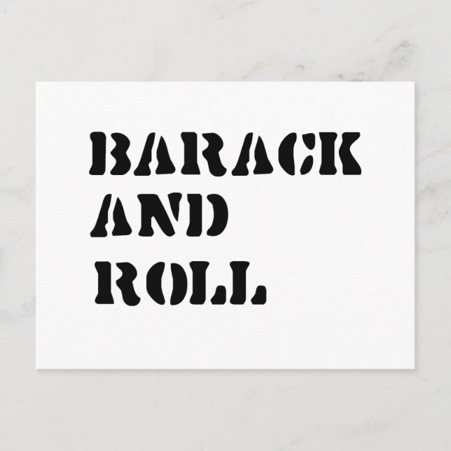 Carte Postale Barack et Roll (Devant)
