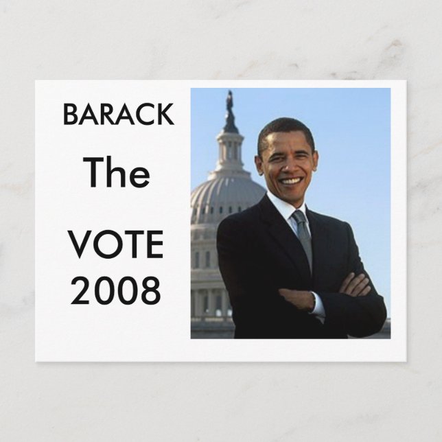 Carte Postale Barack Le Vote (Devant)