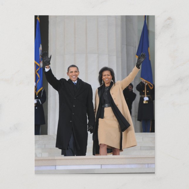 Carte Postale Barack & Michele Obama (Devant)