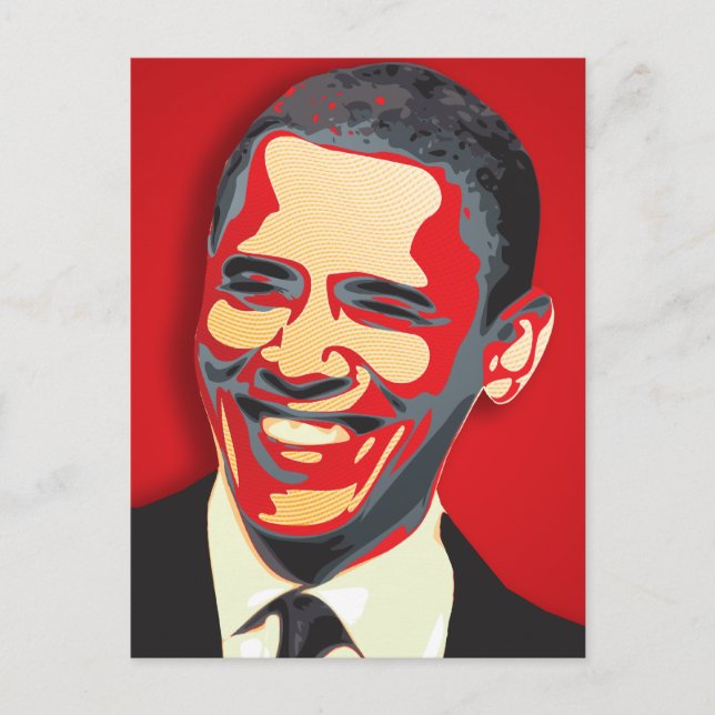 Carte Postale Barack Obama 44ème Président (Devant)