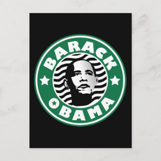 Carte Postale Barack Obama Star Caffeine