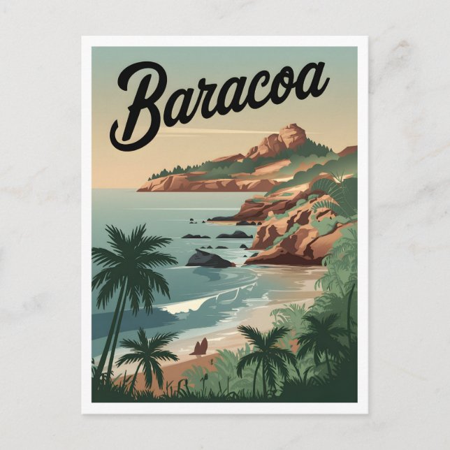 Carte Postale Baracoa Cuba Vintage (Devant)