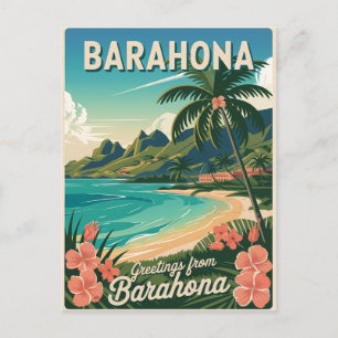Carte Postale Barahona République Dominicaine vintage