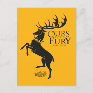 Carte Postale Baratheon Sigil - Notre Furie