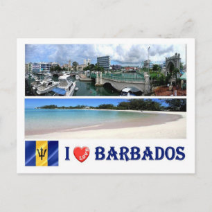 Carte Postale Barbade - Bridgetown - I Love -
