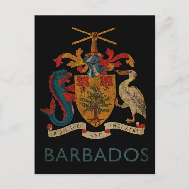 Carte Postale Barbade vintage (Devant)