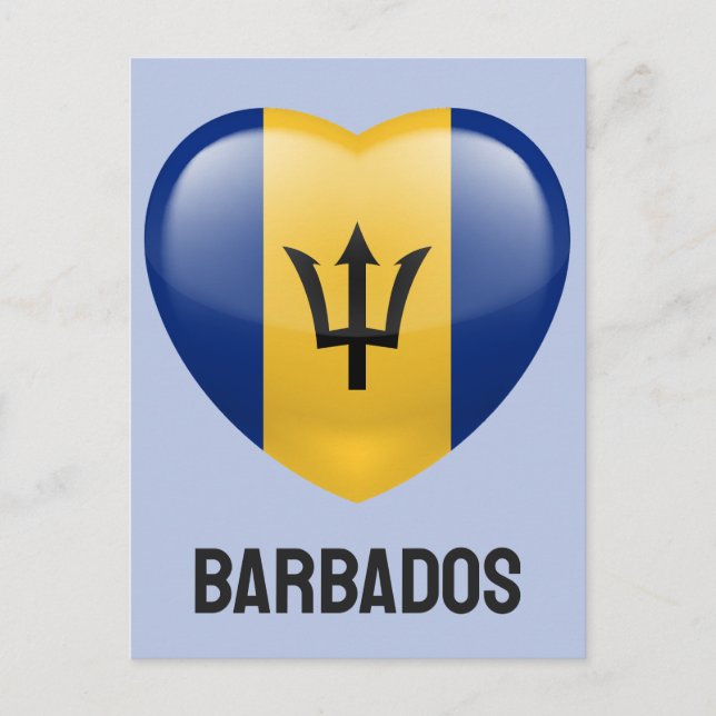 Carte Postale Barbados Love (Devant)