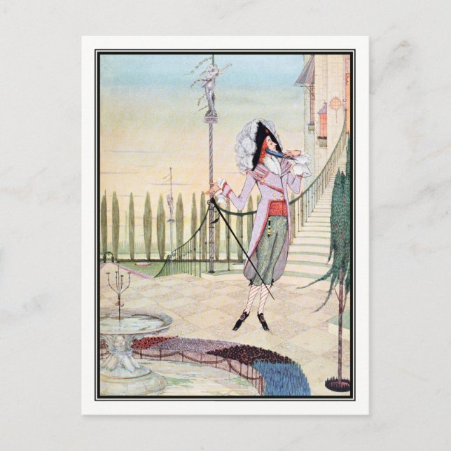 Carte Postale Barbe bleue par Harry Clarke (Devant)